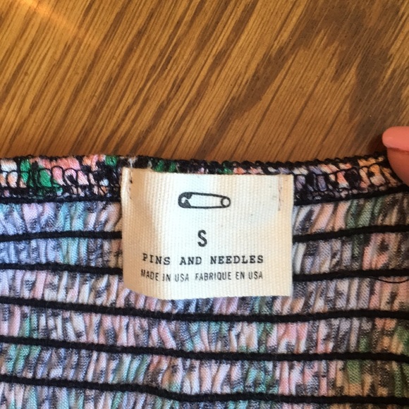 Urban outfitters floral crop top with pads - Picture 5 of 5